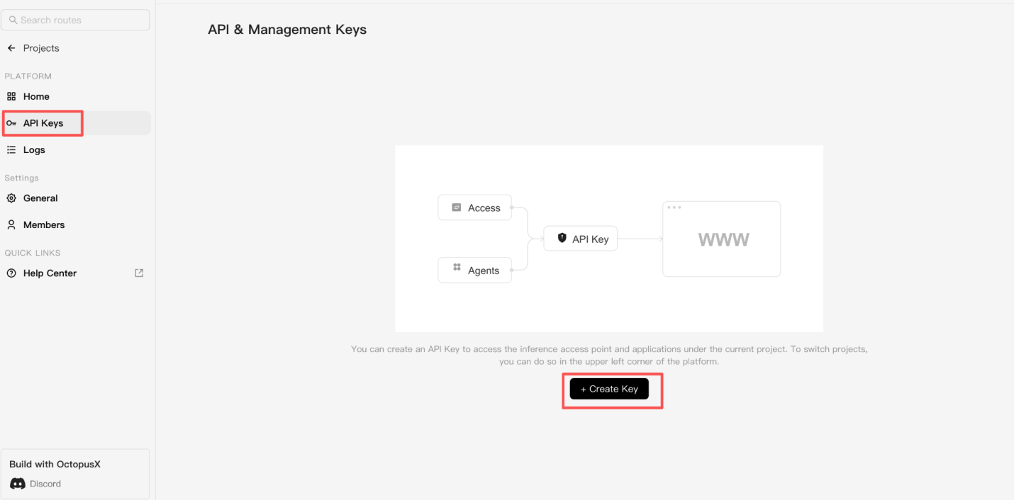 Create API Keys